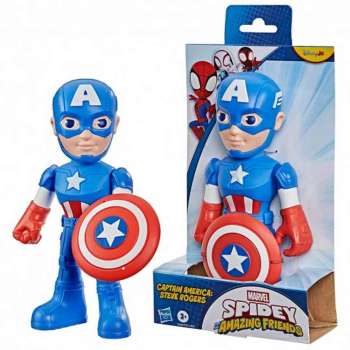 G2462 SPIDEY AND FRIENDS SUPERSIZED CAPT AMERICA SR 