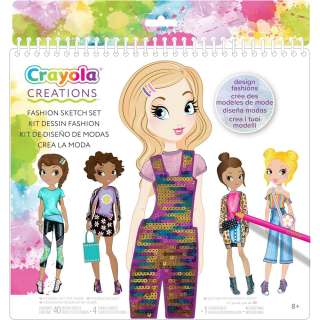 GA041178 CRAYOLA BOJANKA SA STIKERIMA I SABLONIMA FASHION 