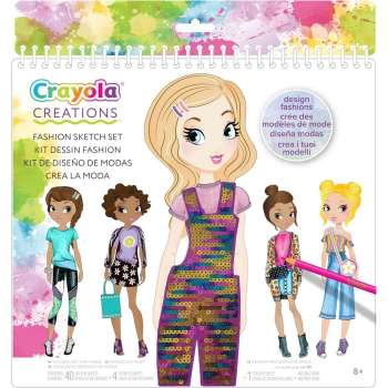 GA041178 CRAYOLA BOJANKA SA STIKERIMA I SABLONIMA FASHION 