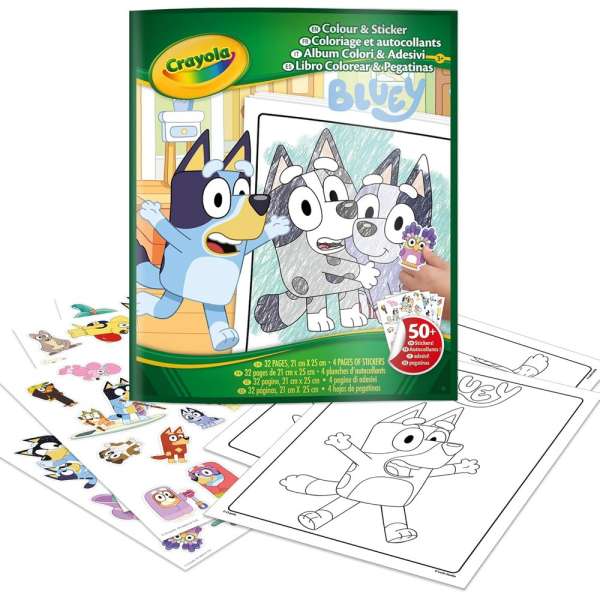GA042664 CRAYOLA BOJANKA SA STIKERIMA BLUEY 