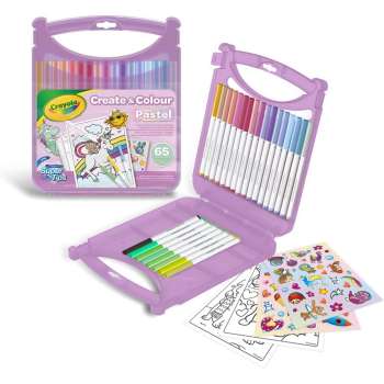CRAYOLA FLOMASTERI 65 KOMADA I SABLONI 