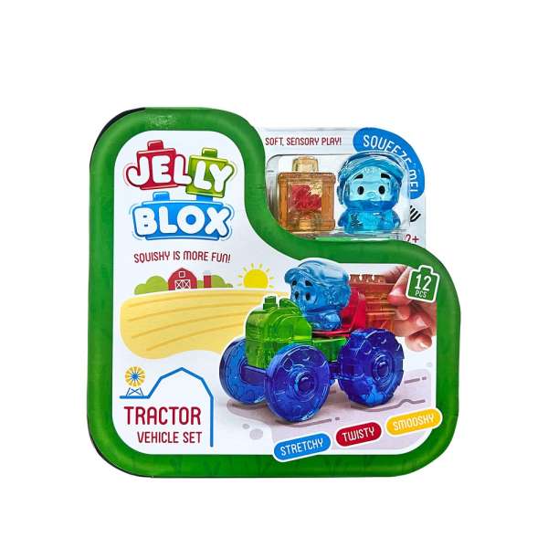 GA932945 JELLY BLOX - TRACTOR SET (12L) - DEXY 