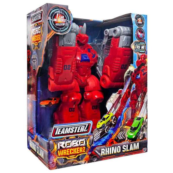 HL1407004 TEAMSTERZ ROBO WRECKERS RHINO SLAM SET ZA IGRU 