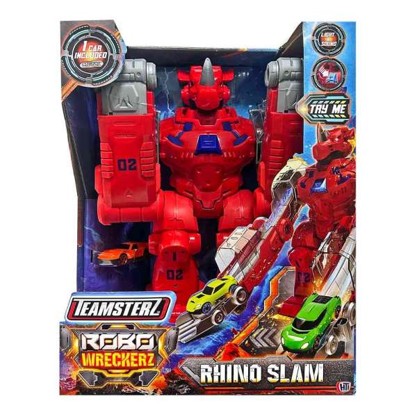 HL1407004 TEAMSTERZ ROBO WRECKERS RHINO SLAM SET ZA IGRU 