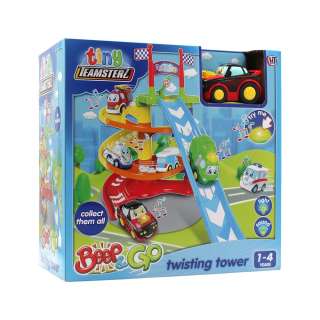 HL1425002 TINY TEAMSTERZ BEEP AND GO TWISTING TOWER + 1 CAR SET 