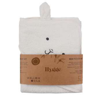 HYGGE PESKIR I RUKAVICA SET LIGHT ECROU 