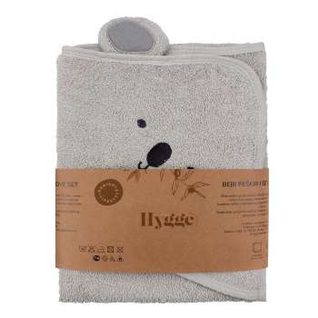 HYGGE PESKIR I RUKAVICA PASTEL GREEN 