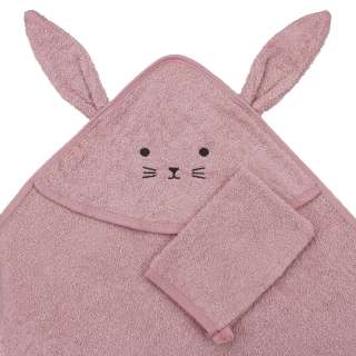 HYGGE PESKIR I RUKAVICA DUSTY ROSE 