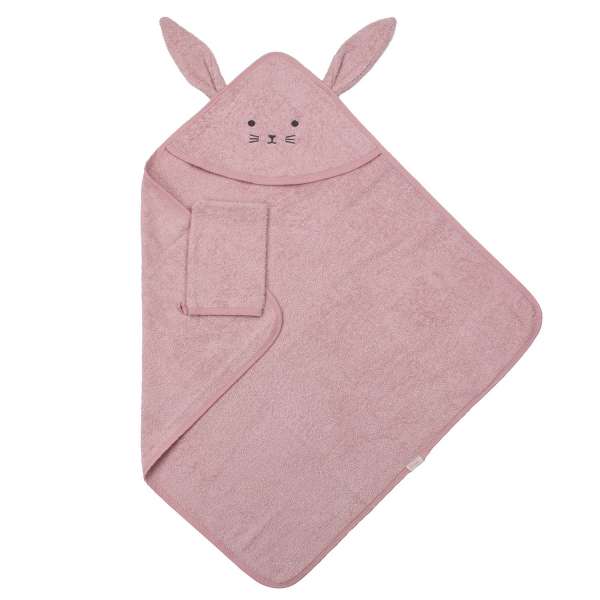 HYGGE PESKIR I RUKAVICA DUSTY ROSE 