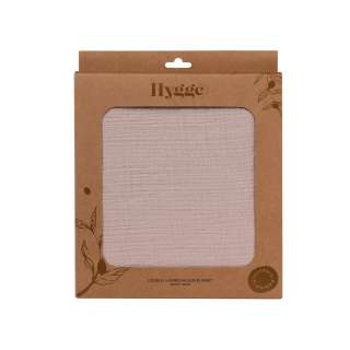 HYGGE PREKRIVAC OD MUSLINA, DVOSLOJAN, COOKIE BEIGE, 100X80CM 