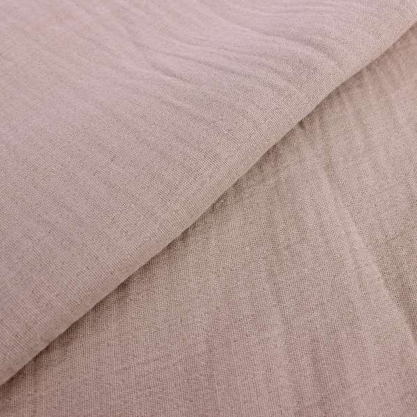 HYGGE PREKRIVAC OD MUSLINA, DVOSLOJAN, COOKIE BEIGE, 100X80CM 