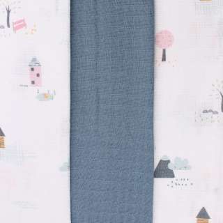 HYGGE TETRA PELENA OD MUSLINA INDIGO BLUE 3 KOM 80X80CM 
