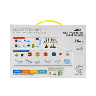 ITT39606 MAGNETNE KOCKE STAZA ZA LOPTICE 75 KOM 