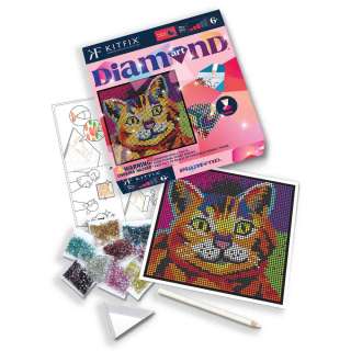 KFFP2022  CLASSIC DIAMOND ART SET KITTEN 
