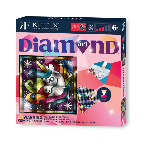 KFFP2028 CLASSIC DIAMOND ART SET UNICORN 