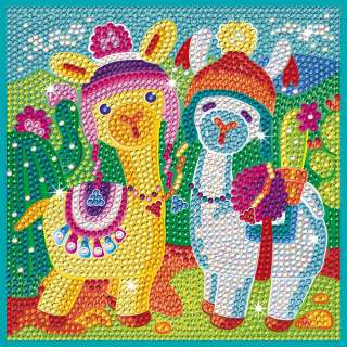KFFP2408  CLASSIC DIAMOND ART SET LAMA 