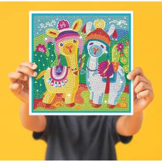 KFFP2408  CLASSIC DIAMOND ART SET LAMA 