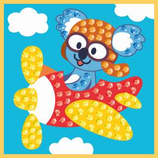 KFFP2506 MINI DIAMOND ART SET KOALA PILOT 