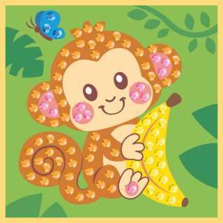 KFFP2508 MINI DIAMOND ART SET MONKEY 