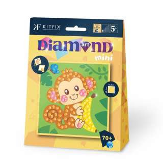 KFFP2508 MINI DIAMOND ART SET MONKEY 