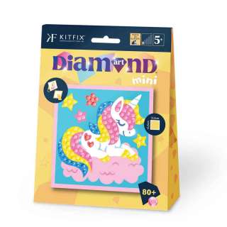 KFFP2509  MINI DIAMOND ART SET SLEEPY UNICORN 