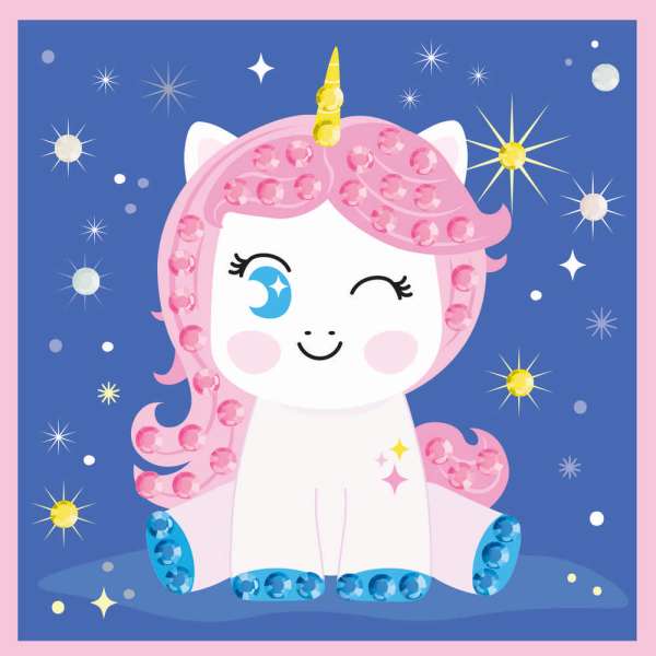 KFFP2511  MINI DIAMOND ART SET BABY UNICORN 