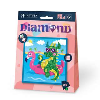 KFFP2512 JUNIOR DIAMOND ART SET COOL DRAGON 