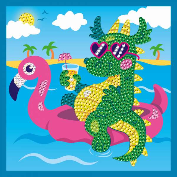 KFFP2512 JUNIOR DIAMOND ART SET COOL DRAGON 