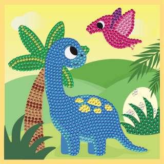 KFFP2513 JUNIOR DIAMOND ART SET DINO WORLD 