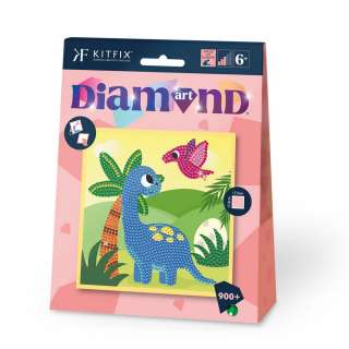 KFFP2513 JUNIOR DIAMOND ART SET DINO WORLD 