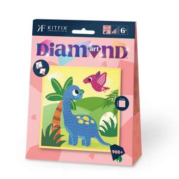 KFFP2513 JUNIOR DIAMOND ART SET DINO WORLD 