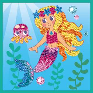 KFFP2515 JUNIOR DIAMOND ART SET MERMAID PRINCESS 