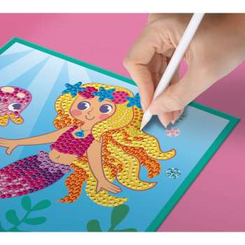 KFFP2515 JUNIOR DIAMOND ART SET MERMAID PRINCESS 