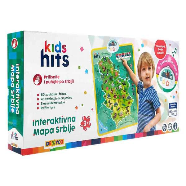 KH07006 KIDS HITS INTERAKTIVNA MAPA SRBIJE 