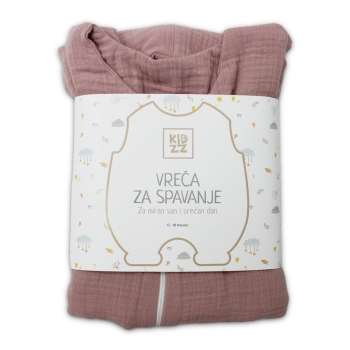 KIDZZ SLEEPING BAG MUSLIN PINK 0-18M 
