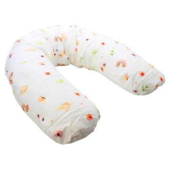 KIDZZ NURSING AND SUPPORT PILLOW FLOWERS 145X36CM 