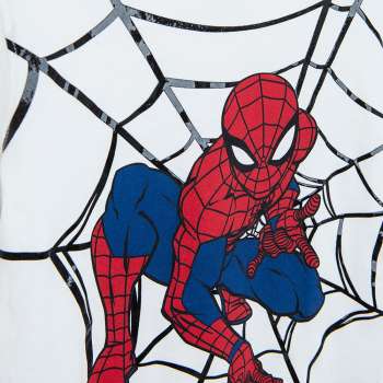 NN MAJICA KRATAK RUKAV MARVEL SPIDER-MAN WHITE BOTANIC 