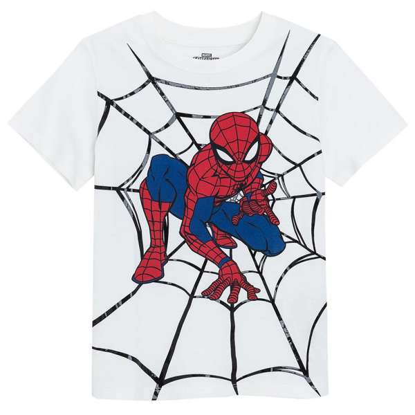 COOL CLUB MAJICA KRATAK RUKAV MARVEL SPIDER-MAN WHITE BOTANIC