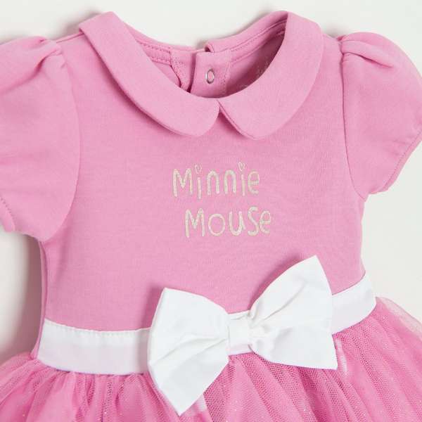 COOL CLUB SET BODI DUG RUKAV, DONJI DEO I TRAKA ZA KOSU DISNEY MINNIE MOUSEPINK