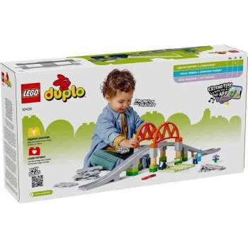 LEGO DUPLO TOWN TRAIN BRIDGE AND TRACKS EXPANSION SET 
