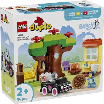 LEGO DUPLO BLUEY PIZZA GIRLS WITH MUFFIN AND 