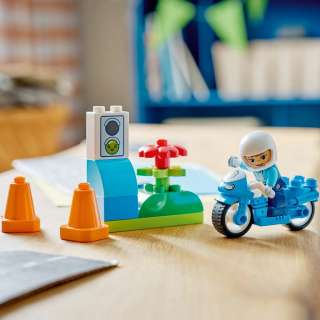 LEGO DUPLO BLUE POLICE MOTORCYCLE 