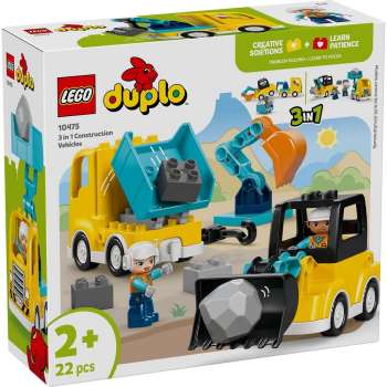 LEGO DUPLO 3 IN 1 CONSTRUCTION VEHICLES 