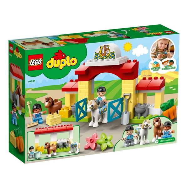 LEGO DUPLO FARM STALA ZA KONJE I BRIGA O PONIJU 