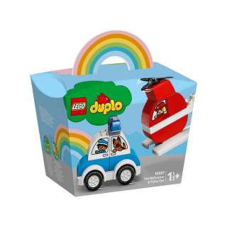 LEGO DUPLO MY FIRST VATROGASNI HELIKOPTER I POLICIJSKI AUTOM 