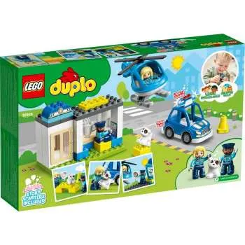 LEGO DUPLO POLICIJSKA STANICA I HELIKOPTER 