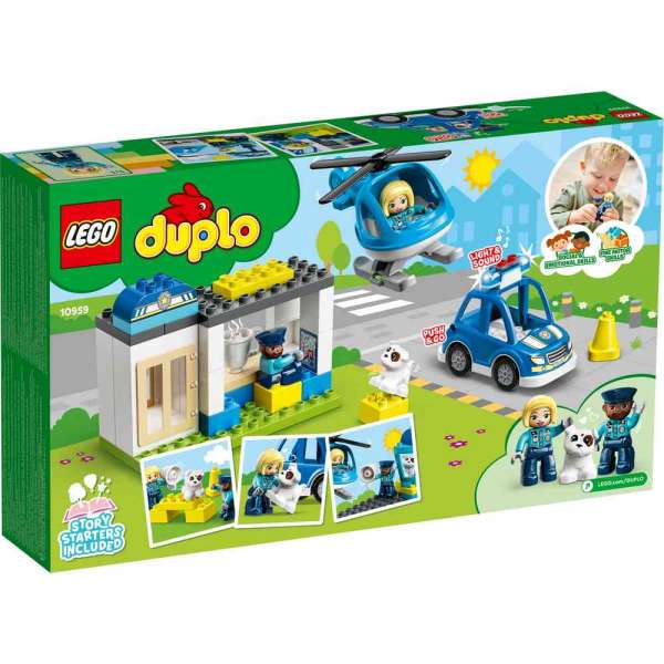 LEGO DUPLO POLICIJSKA STANICA I HELIKOPTER 