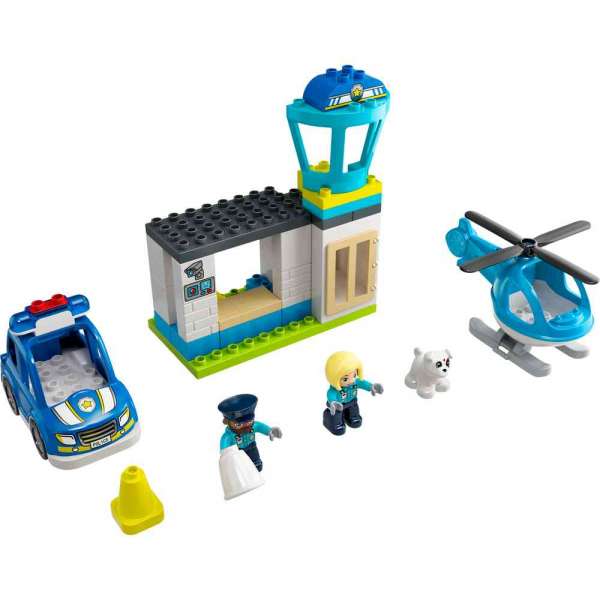 LEGO DUPLO POLICIJSKA STANICA I HELIKOPTER 