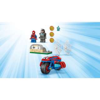 LEGO MARVEL SPIDEY ON HIS MOTORCYCLE VS ENEMY 