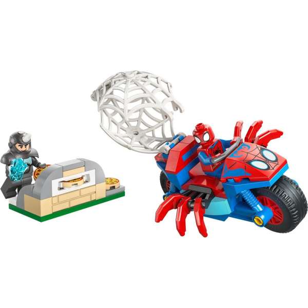 LEGO MARVEL SPIDEY ON HIS MOTORCYCLE VS ENEMY 